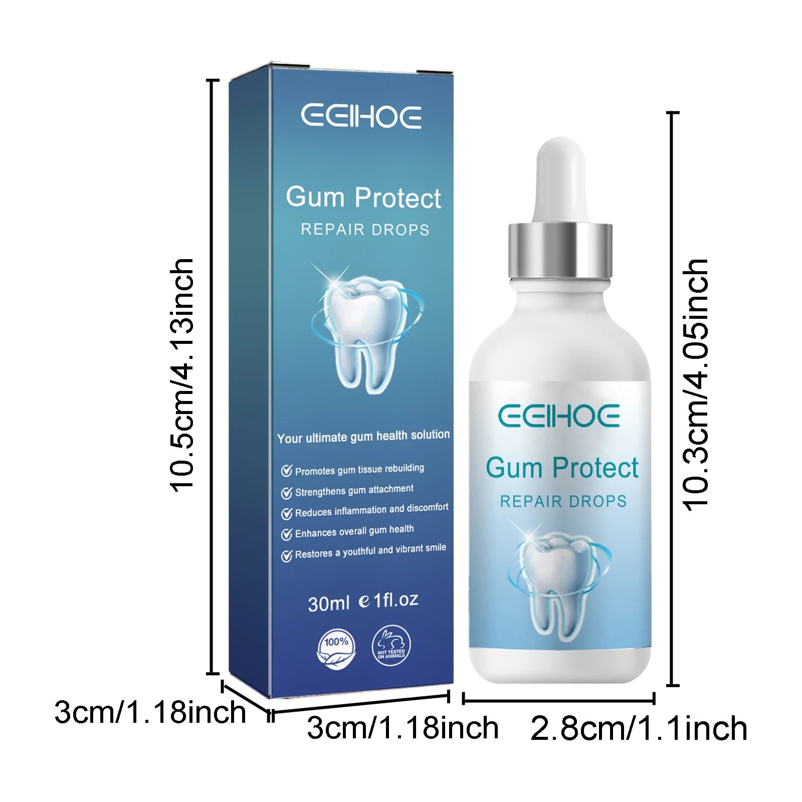 Tidesmit Rapid Repair Gum Serum and teeth whitening toothpaste for tooth sensitivity relief and daily oral care