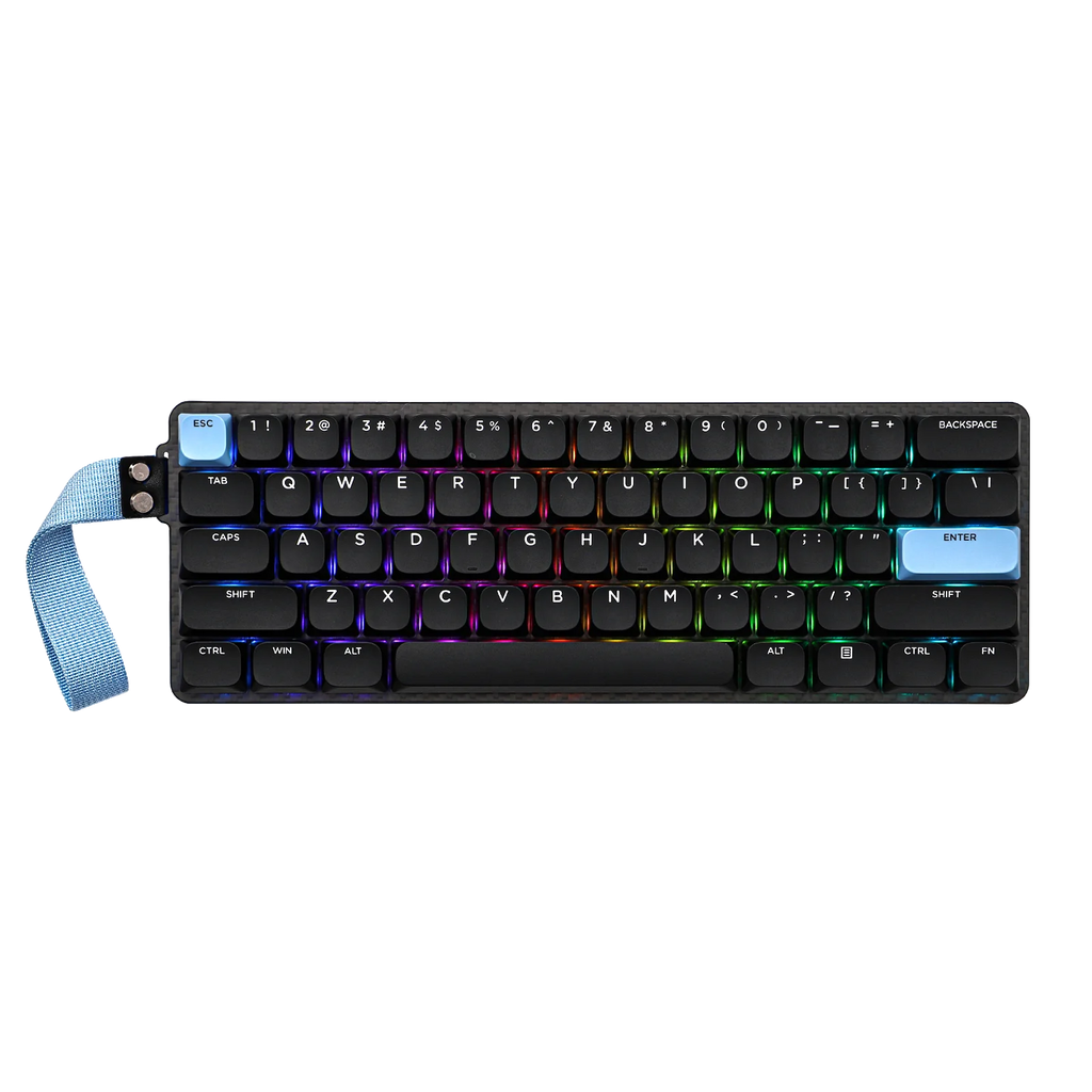 EPOMAKER Carbon60 60% ANSI US Layout Tri-mode Wireless Mechanical Keyboard with QMK/VIA Programmable & RGB Backlights