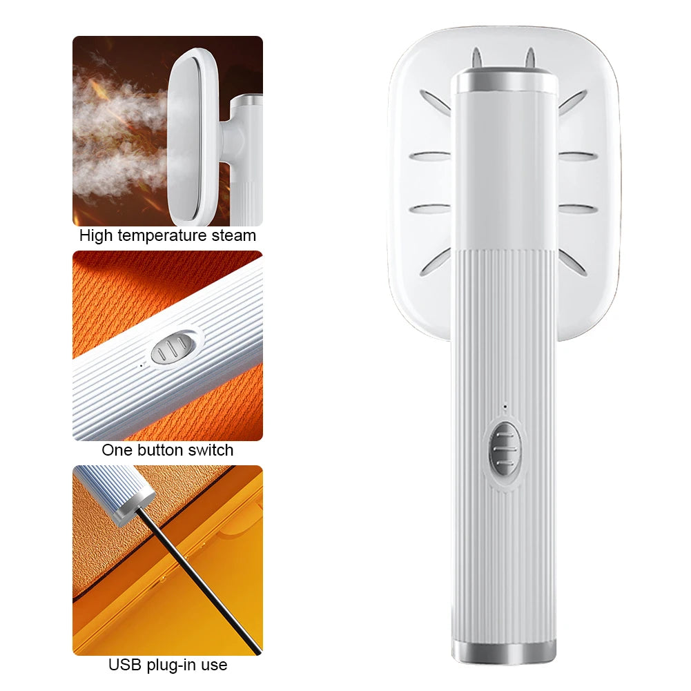 Tidesmit 2025 portable mini steam iron featuring 360-degree rotating head for easy wet and dry garment steaming