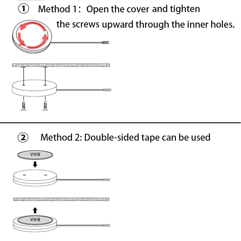 0.5W Small Flat Furniture Light - Recessed Bedroom Light USB Ultra-Flat Mini for Night Lamp Corridor Stairs Living Room Lighting