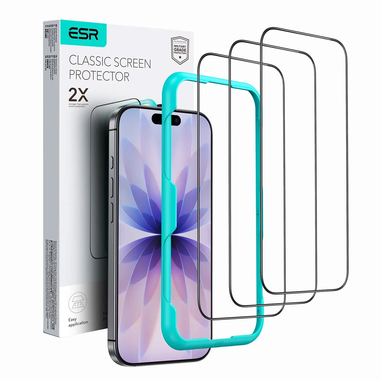 iPhone 16 Pro Max Privacy Tempered Glass Screen Protector (3 Pack) Clear 3 Pieces Tidesmit
