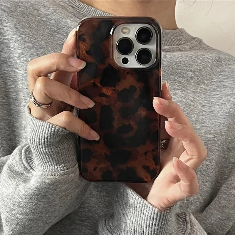 Amber Texture Phone Case for iPhone 17 Pro Max - Military-Grade Protection Tidesmit