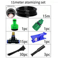 Misting Cooling System Kit   Brass Nozzles Garden Misting Irrigation System for Garden Greenhouse, Flower Bed,Patio,Lawn