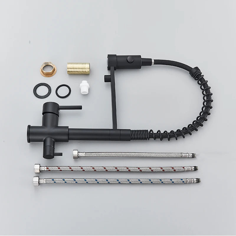 Filtered Kitchen Faucet Pure Water Kitchen Faucet Dual Handle Hot&Cold Drinking Water Purified Kitchen Mixer Taps