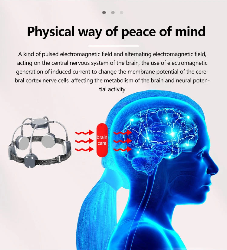 Transcranial Magnetic Stimulation Device - Home Brain Wellness Therapy Massage Chairs Tidesmit