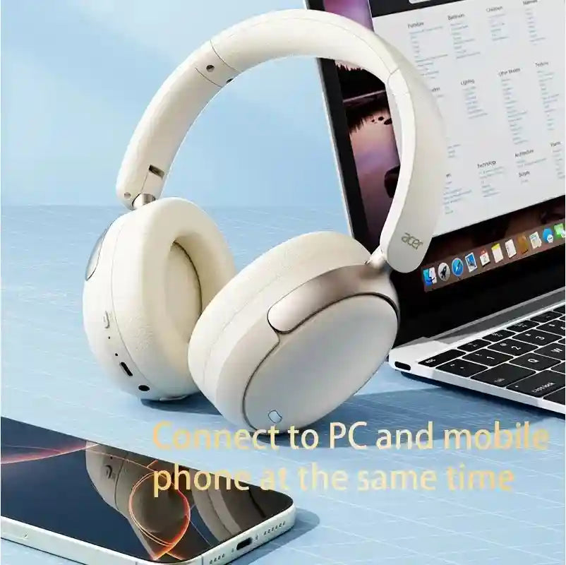 Wireless Noise Cancelling Headphones - Over-Ear Bluetooth Spatial Audio Tidesmit