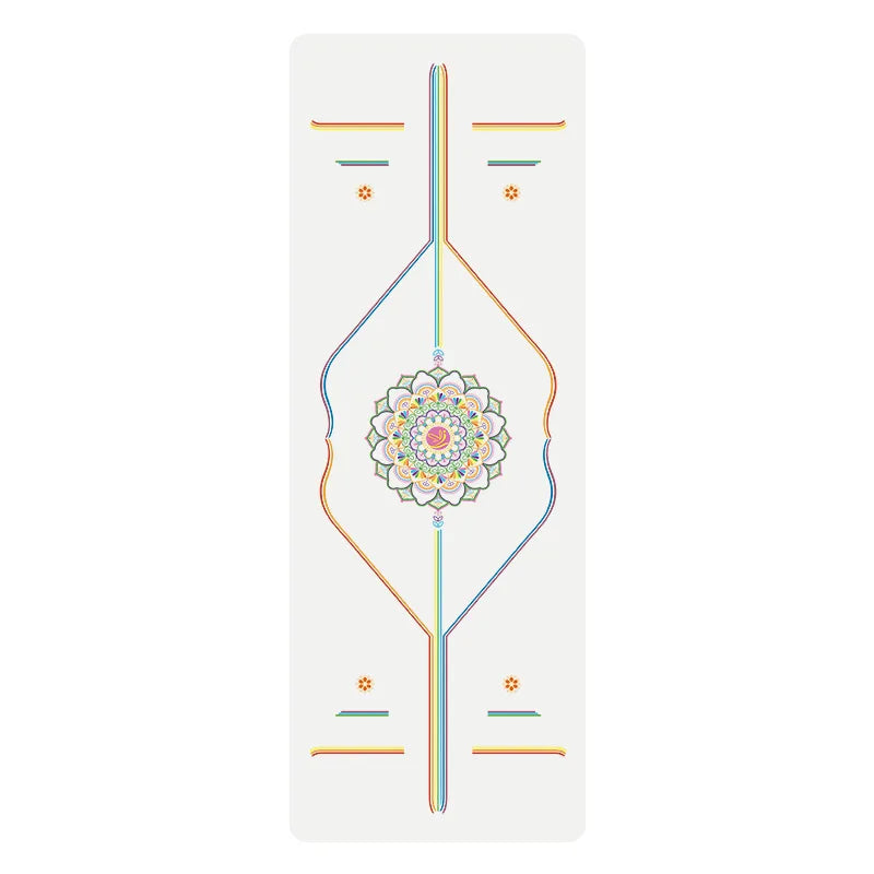 Rainbow Yoga Mat PU Natural Rubber Non-slip Sports Fitness Mat