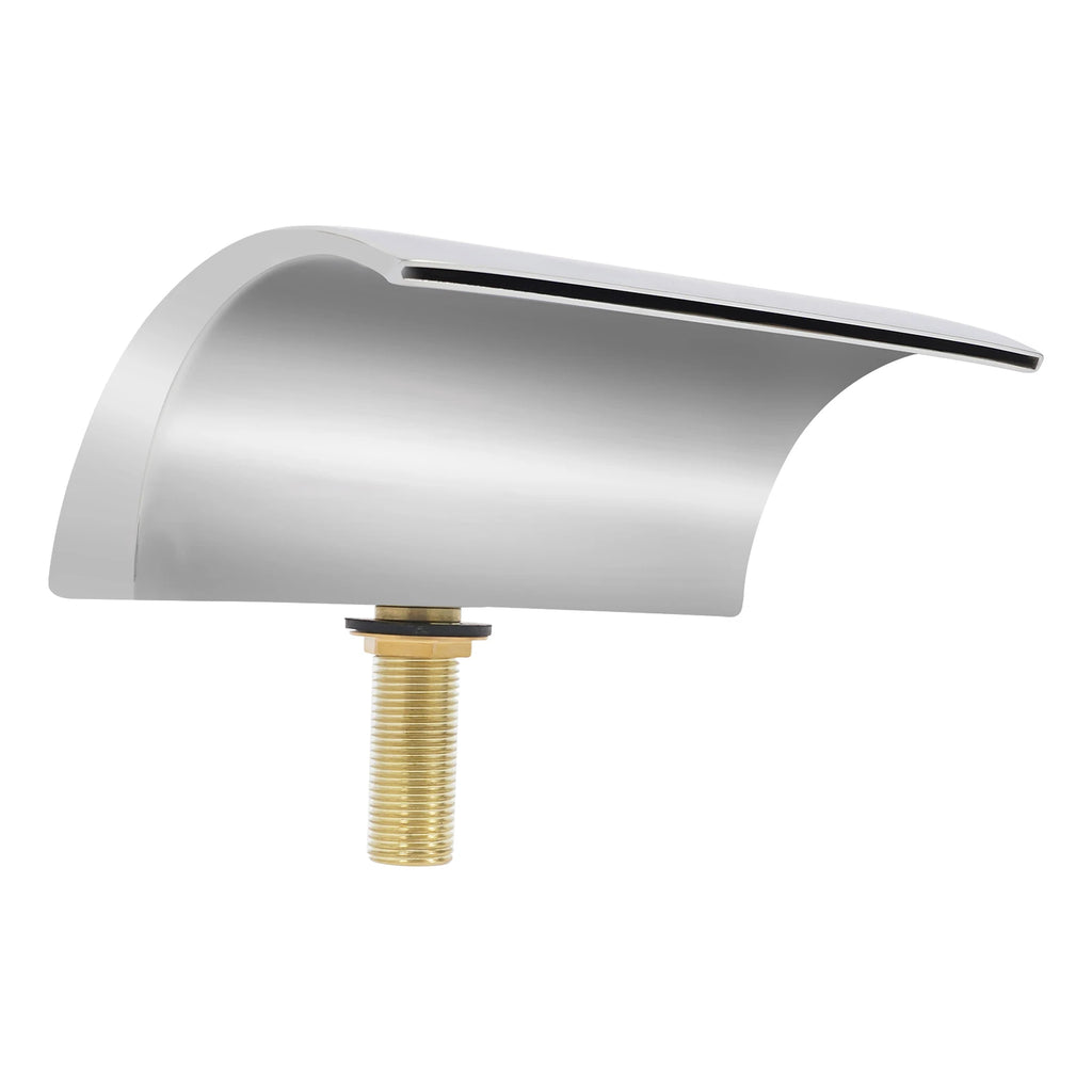 Waterfall Faucet with Handheld Sprayer, Wide Laminar Flow Spout Reduces Splashing, for Bathroom Kitchen Sink, Easy to Clean, Modern Design, Complete Accessories for Installation