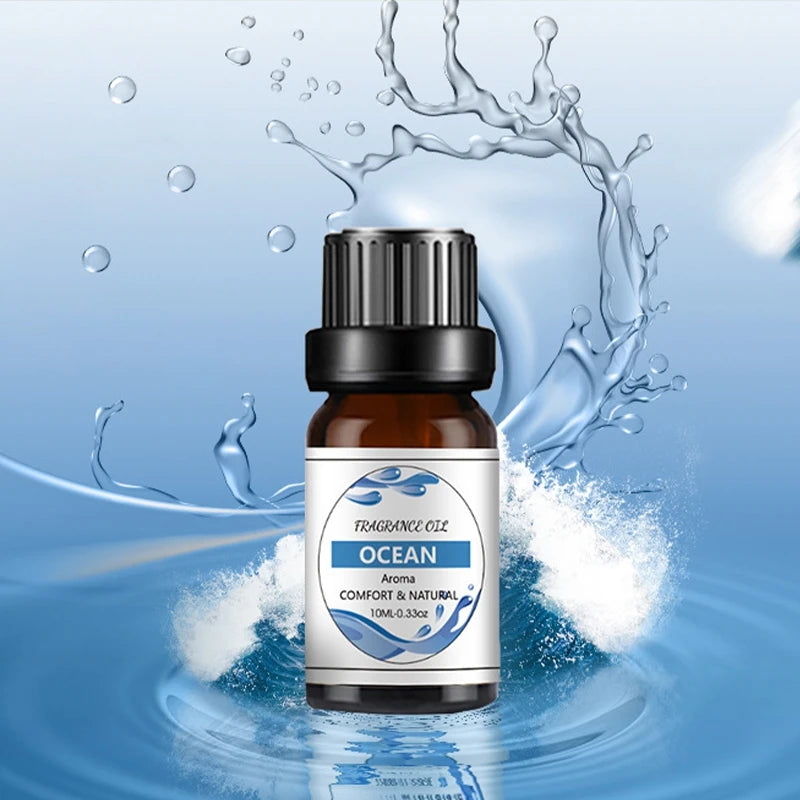 10ML Cherry Strawberry Lavender Jasmine Rose Vanilla Essential Oils for Diffuser, Humidifier, Massage, Candle, Soap Making