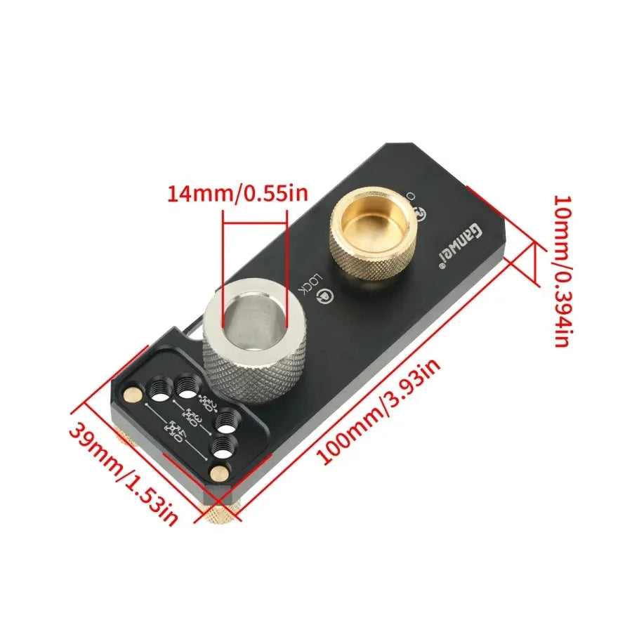 Aluminum Profile Positioning Punching Locator 20/30/40 Series Profile Universal Drilling Jig Set with M6 and M8 Step Drill Bits