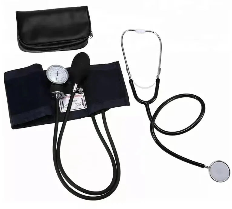 Blood Pressure Monitor BP Upper Arm Sphygmomanometer Manual Blood Pressure Stethoscope With Zipper Bag For Adult Home Use