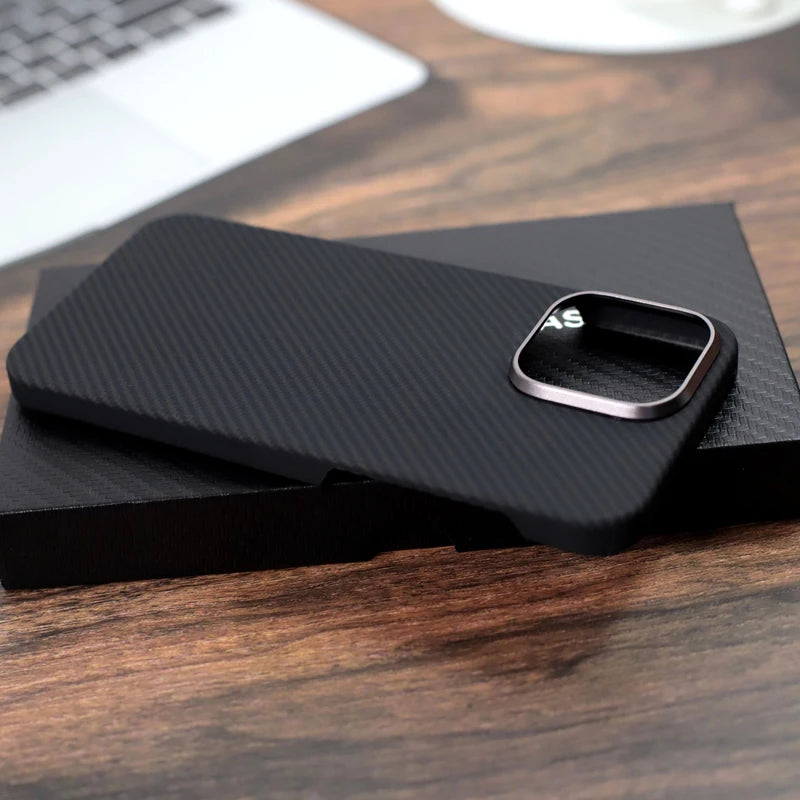 Aramid Fiber iPhone 16 Pro Max Case - Military-Grade Shock Protection Tidesmit
