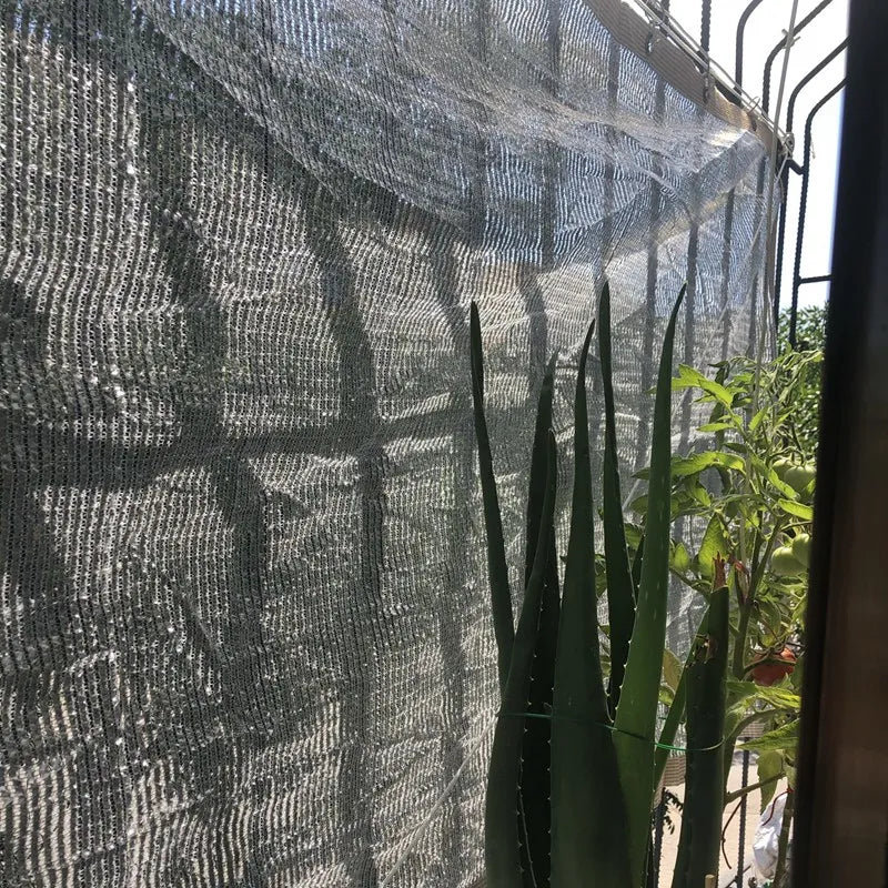 Shading 55~99% Aluminum Foil Sunshade Net Silvery Anti-UV Awning Fence Privacy Screen Garden Sun Shade Mesh Car Sun Shed Canopy