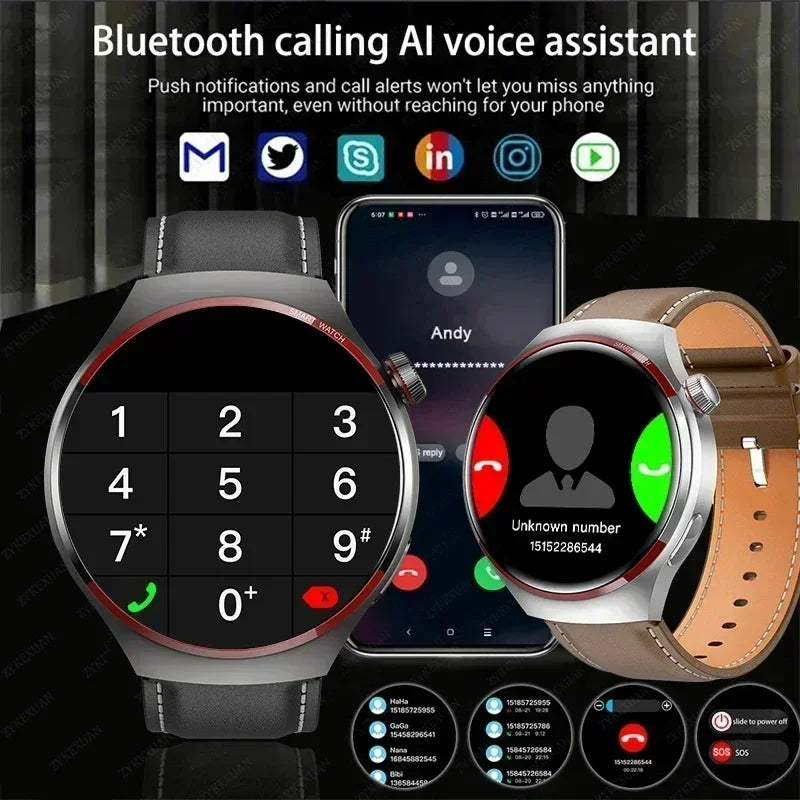 For WATCH 4 PRO Smart Watch Men Space Exploration Edition Bluetooth Call GPS NFC Heart Rate Sports SmartWatch 2026 New