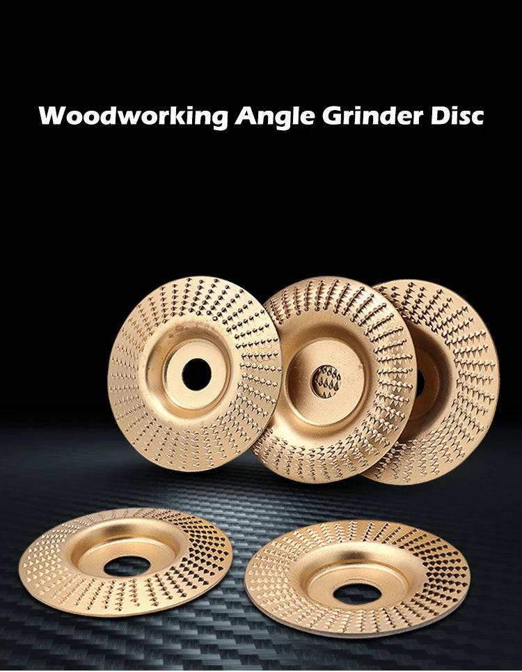4" Woodworking Shaping Sanding Prick Saw Blade Angle Grinder Round Polishing Disc Wood Tea Tray Carving Power Tools Accessories