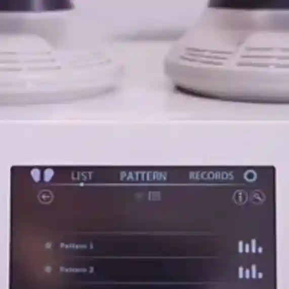 HIEMT EMS NEO RF body sculpting machine with white sleek base and digital touch screen interface for muscle toning.