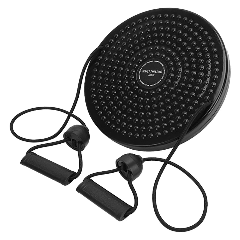 Waist Twisting Disc with Handles - Portable Full Body Toning Tool Body Shaping Massage Equipment Black China Mainland