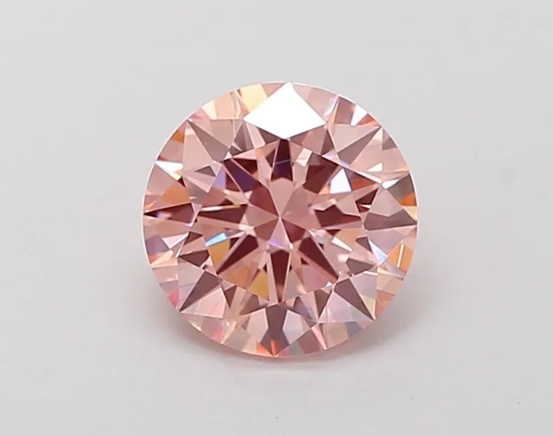 1.50 Carat Brilliant Fancy Intense Pink Lab Grown IGI Certified Loose Gemstone Anniversary Ring