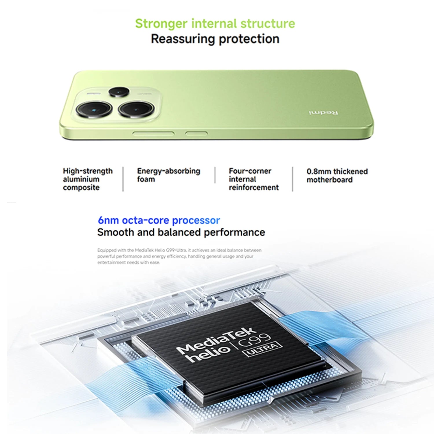 Xiaomi Redmi Note 14 4G 6+128GB 6.67" AMOLED Display 108MP Main AI Camera Helio G99-Ultra 120Hz 5500mAh 33W Turbo Charging NFC