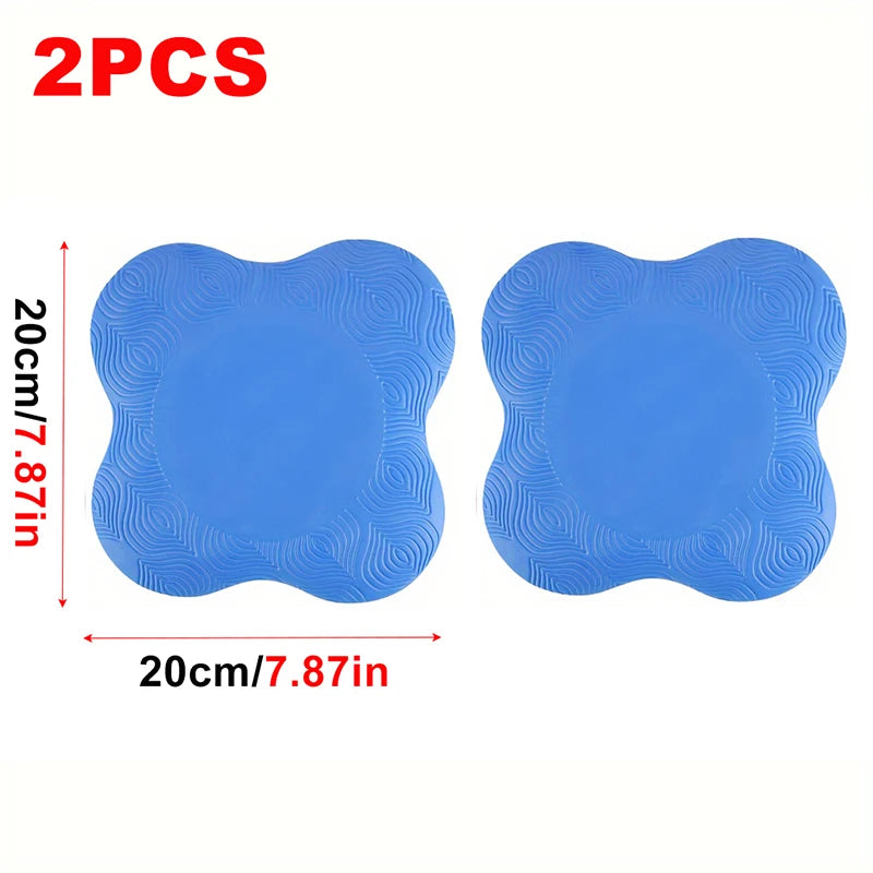 2Pcs Tpe Yoga Kneeling Mats Thickened Anti Slip Yoga Kneeling Protective Pad Sport Fitness Elbow Knee Mat Knee Flat Support