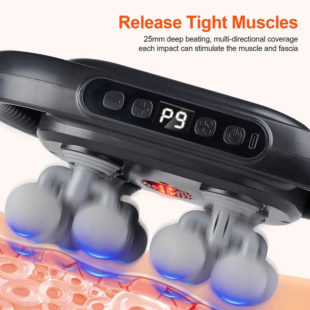Deep Tissue Massage Gun - 16-Head Portable Electric Massager Body Shaping Massage Equipment Tidesmit