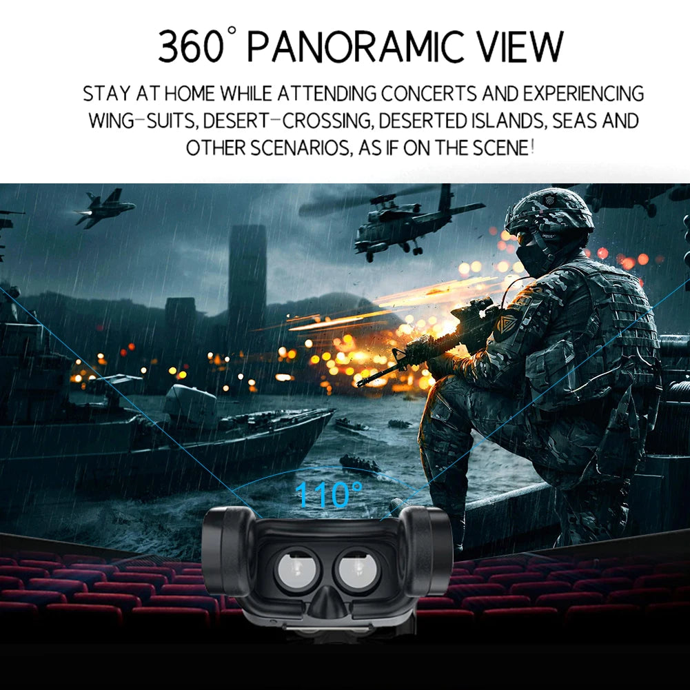 VR Headset for Smartphones with Bluetooth Control | Tidesmit Smart Glasses Tidesmit