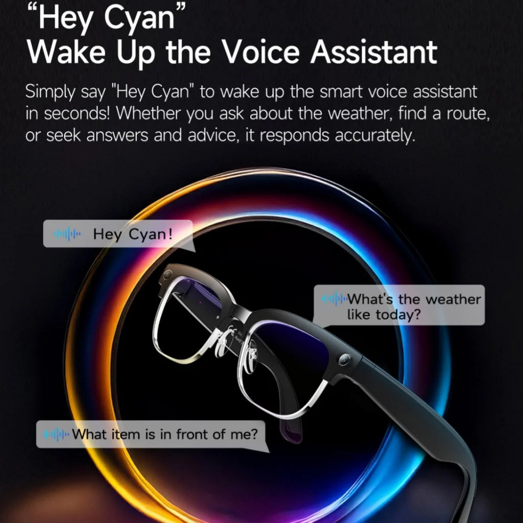 Smart Bluetooth Glasses with AI Camera and Live Translation - Tidesmit Tidesmit