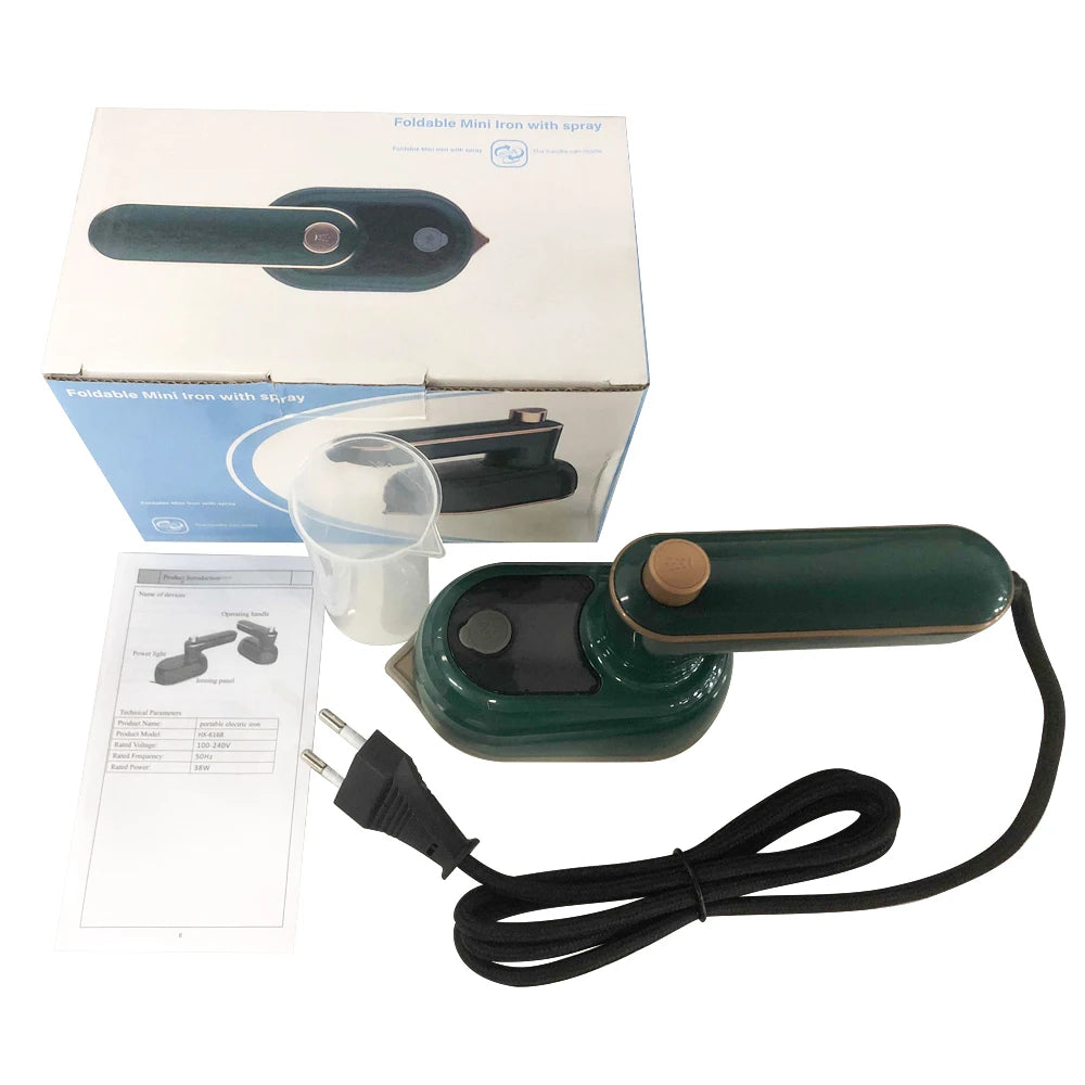 Tidesmit portable handheld electric garment steamer showing collapsible steam iron design for travel laundry care