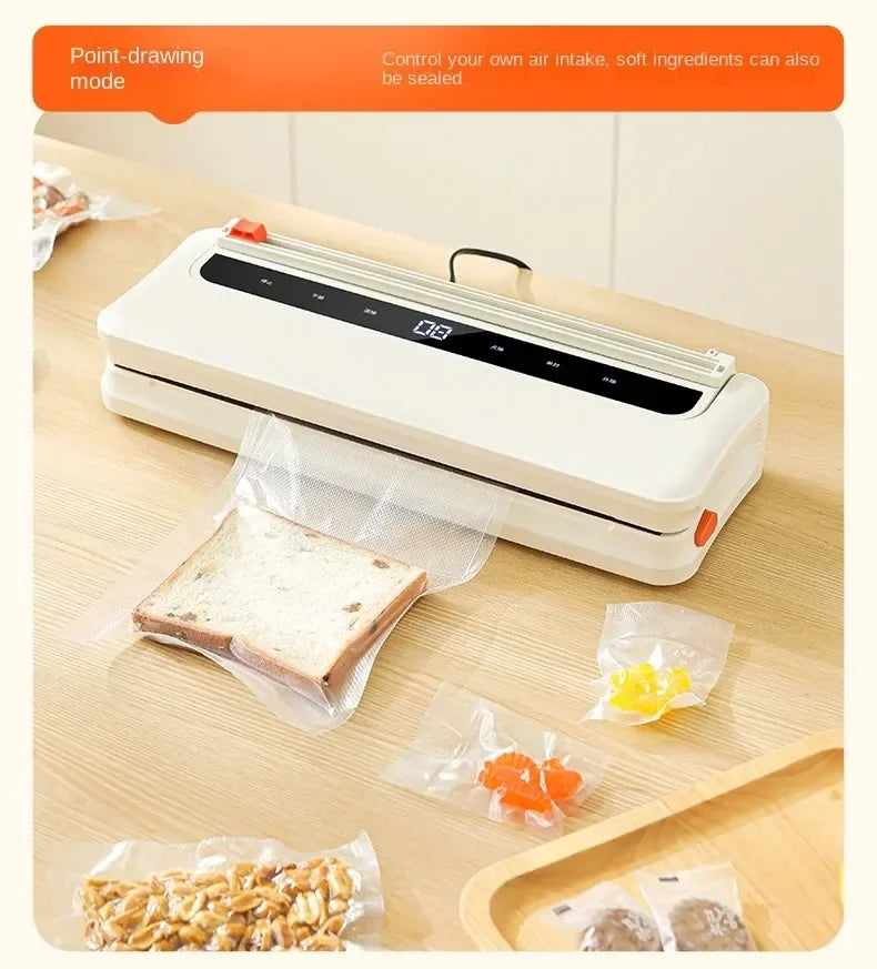 CENRR NEW Electric Vaccum Sealer Dry/Wet Food Packaging Machine Bag Sealing With UV Food Cutter Food Vacuum Packaging Machine