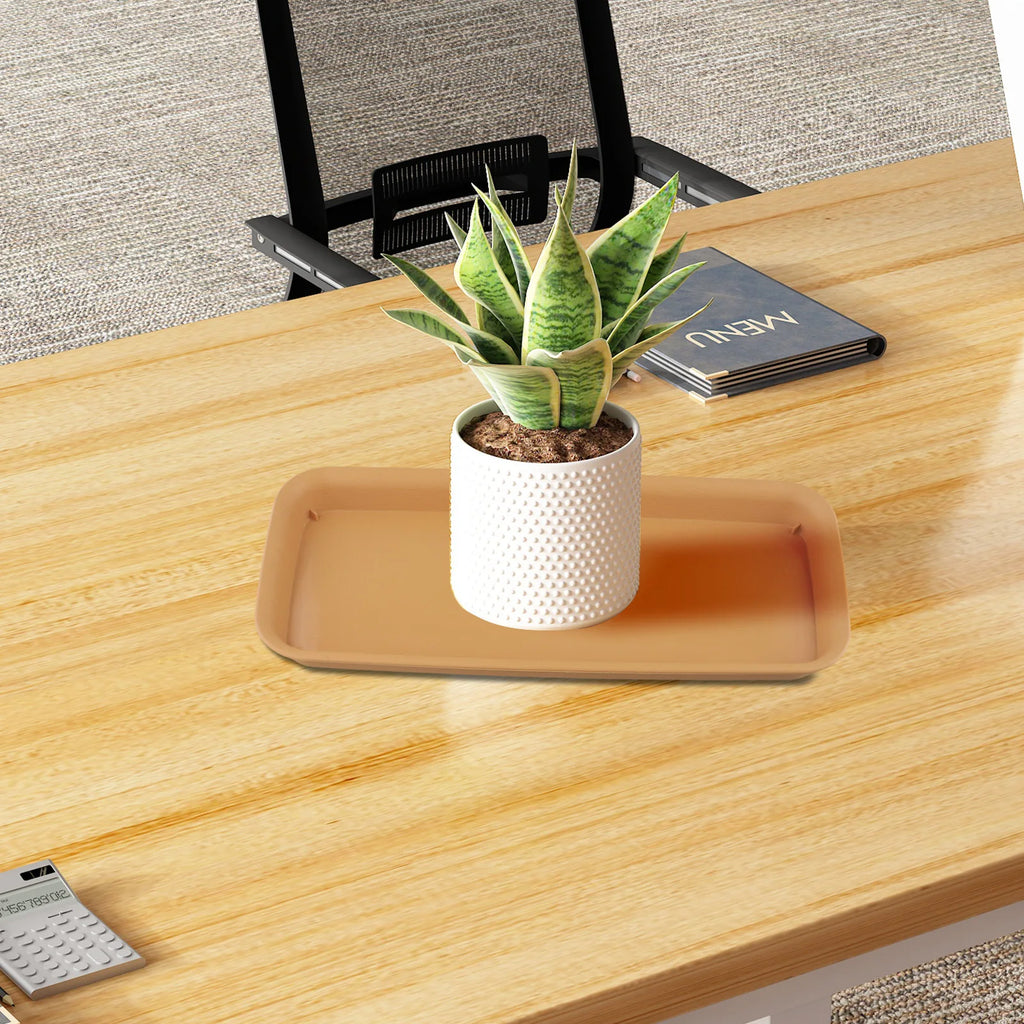 Water Tray Floor Flower Pot Tray 57.5*22.5*3.5cm Plastic Flower Pot Outdoor Garden Supplies Plant Rectangular Pot