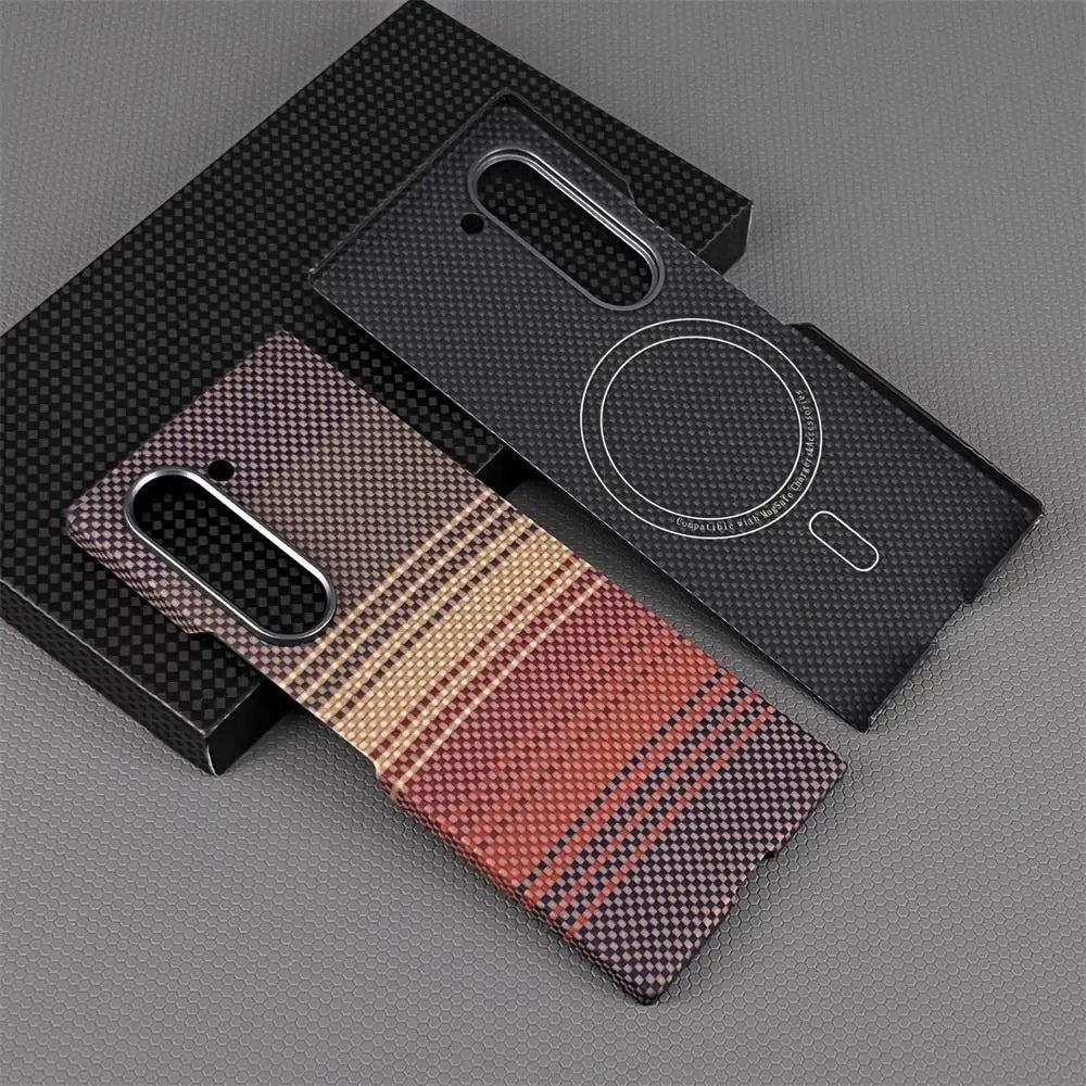 Samsung Galaxy Z Fold 7 Carbon Fiber Case with MagSafe Compatibility Tidesmit
