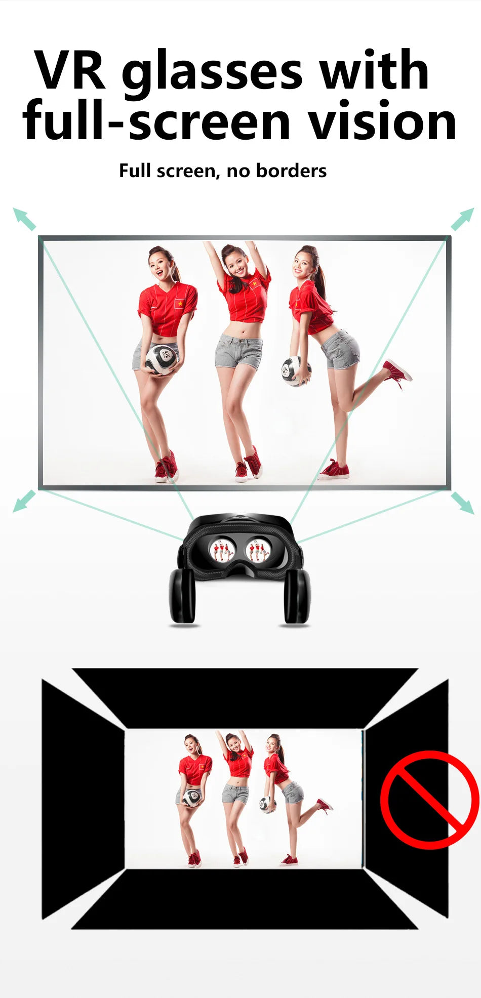 VR Headset for Smartphones with Adjustable Lenses - Tidesmit Tidesmit