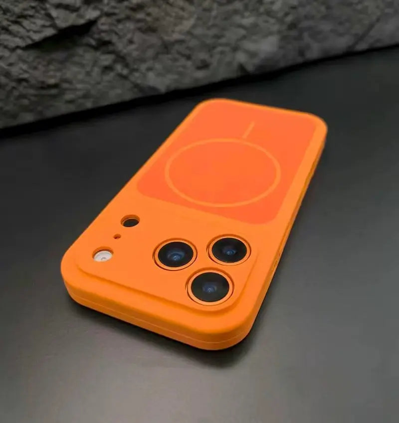 iPhone 17 Pro Max Magnetic Silicone Case - Shock-Absorbing Slim Cover Tidesmit