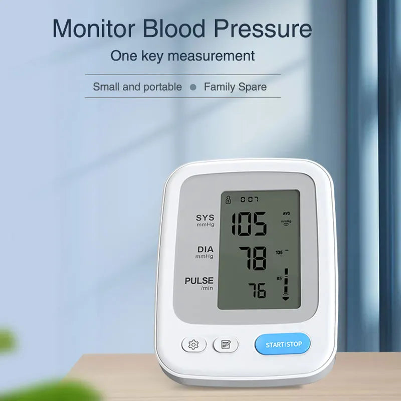 JianYouCare Portable Digital Upper Arm Blood Pressure Monitor Medical Tonometer Sphygmomanometer Heart Rate device Tensiometer