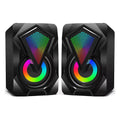 USB Gaming Speakers for Desktop PC and Laptop with RGB LED - Tidesmit X2 RGB Tidesmit