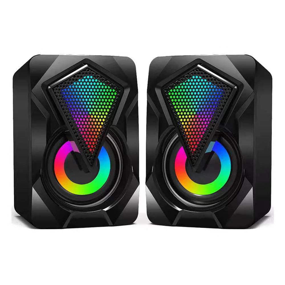 USB Gaming Speakers for Desktop PC and Laptop with RGB LED - Tidesmit X2 RGB Tidesmit