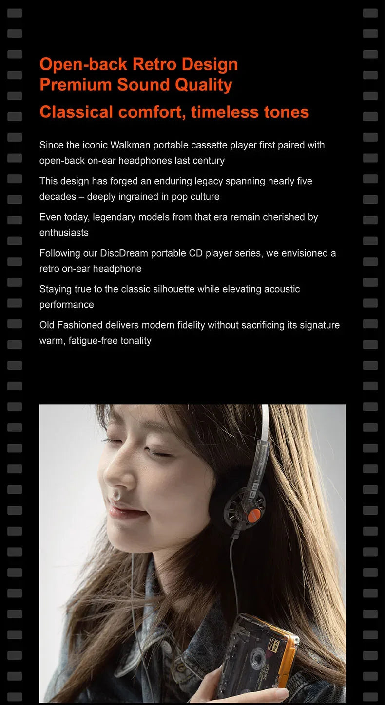 Moondrop 40mm Dynamic Driver On-Ear Headphones by Tidesmit Tidesmit