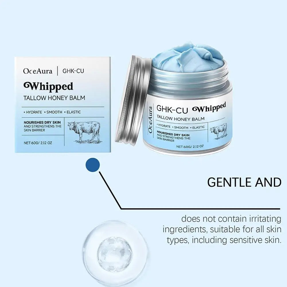 Copper Peptides GHK-Cu Beef Tallow Cream For Daily Care Not Greasy Deep Moisturizing Smoothing Skin Repair Skin Barrier Skincare