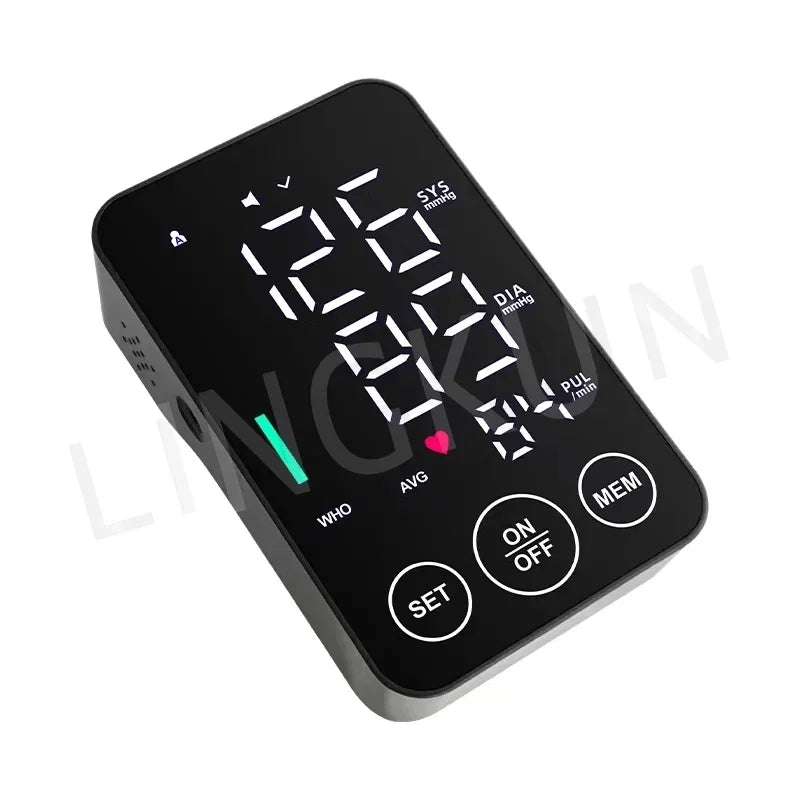 Sphygmomanometer BP Monitor Health Care New LED Blood Pressure Monitor Big Screen Broadcast Tonometer Digital Arm Tonometer