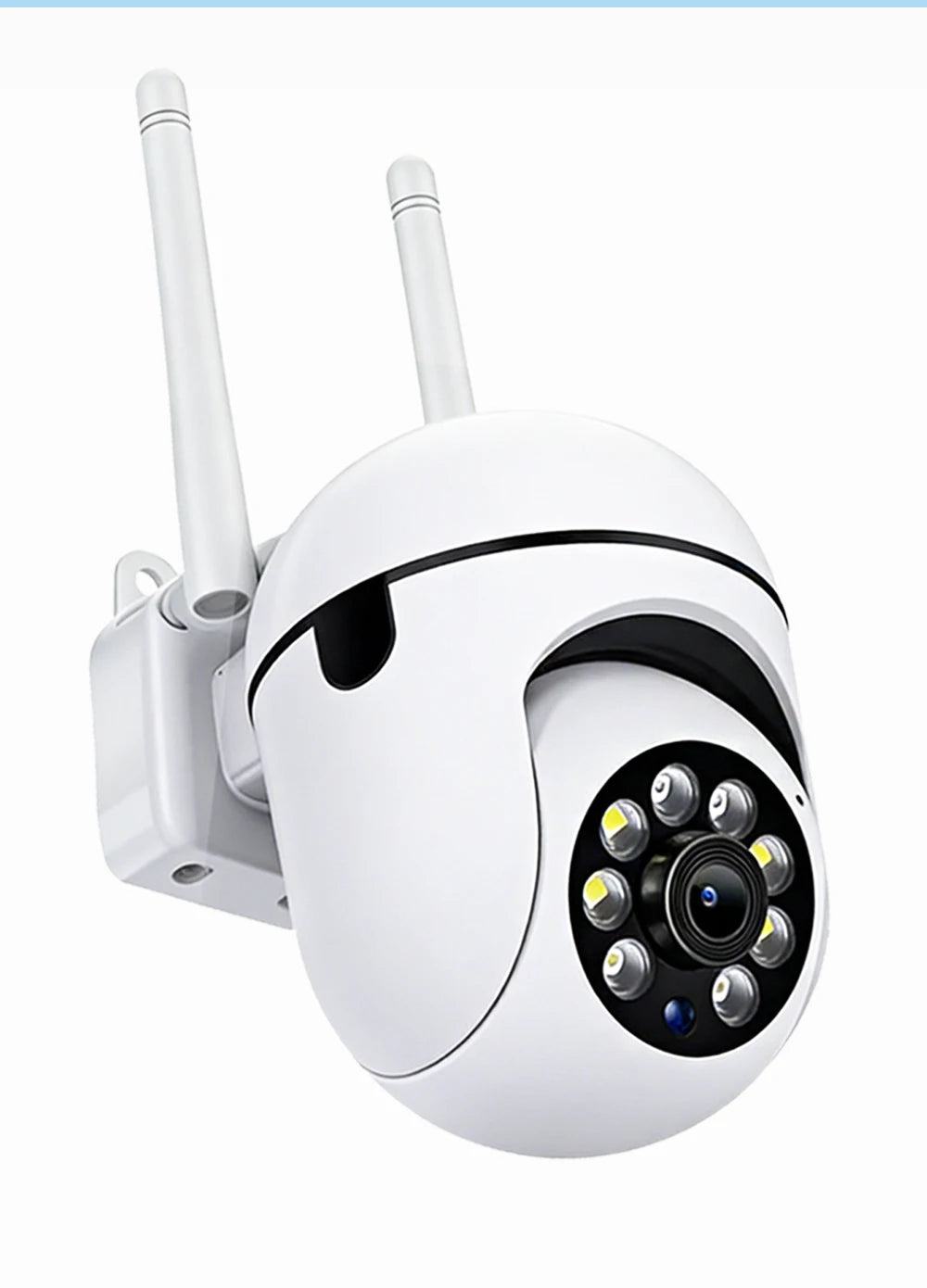 8MP WiFi Camera 2.4G Security Surveillance PTZ IR Night Vision Motion Detection Home Security Camera with 2 Antennas for Child