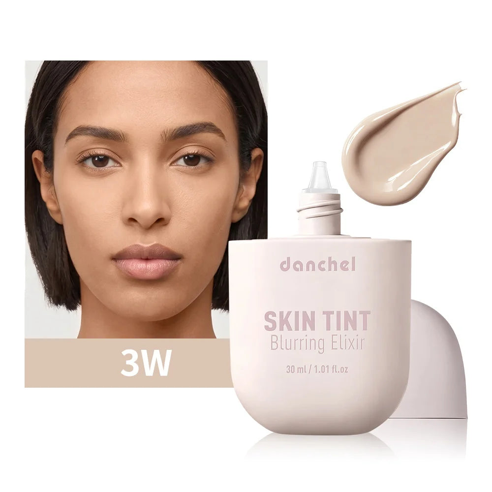 Tidesmit Skin Tint Blurring Elixir Foundation texture close-up showing hydrating long-lasting pore coverage