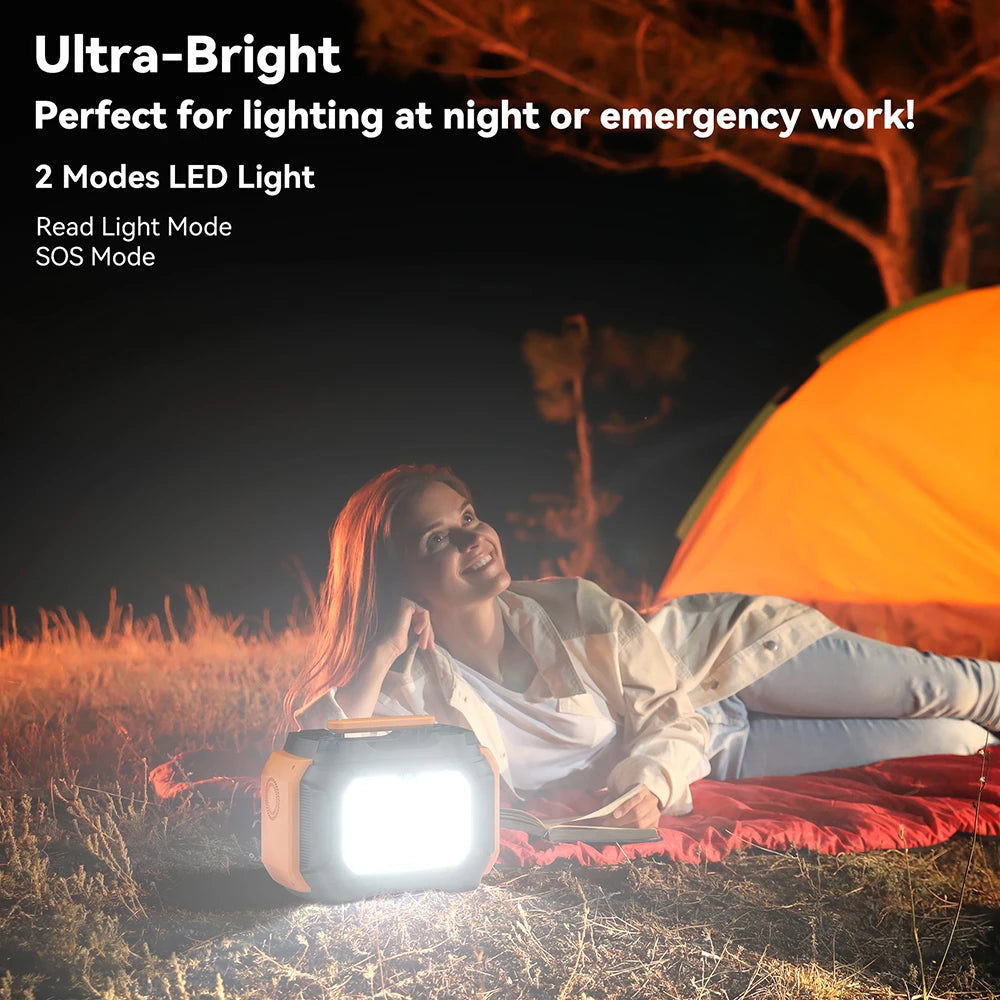 Portable Power Station 540Wh with 100W Solar Panel Kit | Tidesmit Tidesmit
