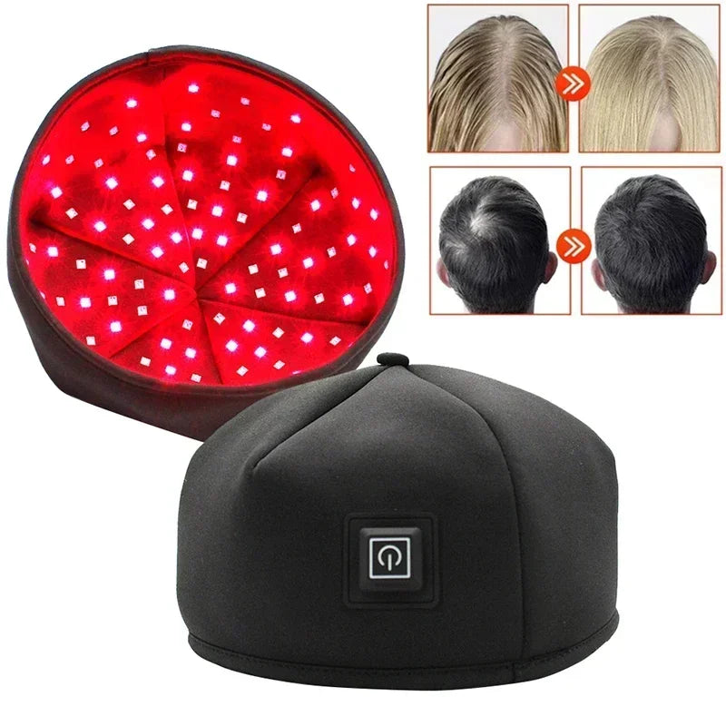 2024 New Red Light Therapy Cap Laser 660nm 830nm Red Near Infrared Hair Regrowth Hat Hair Loss Treatment Helmet Scalp Massager