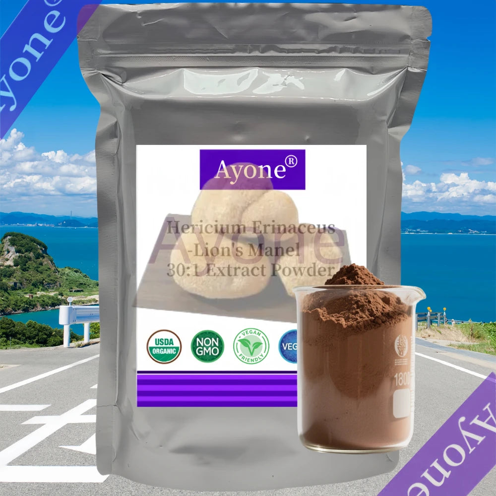 Customized Proportion Lions Mane Mushroom Extract Powder Packaging Bulk Hericium Erinaceus Out Packing Aluminum Foil Bag