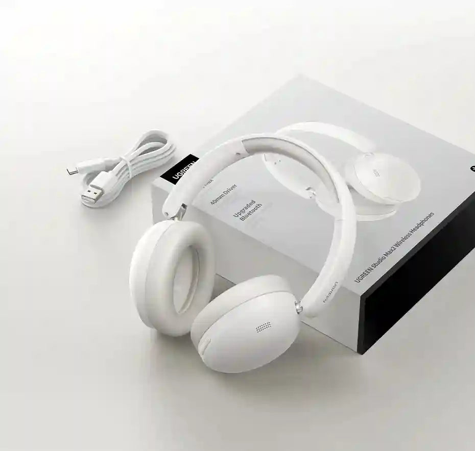 Wireless Over-Ear Headphones with 80H Playtime and Noise Cancellation Tidesmit
