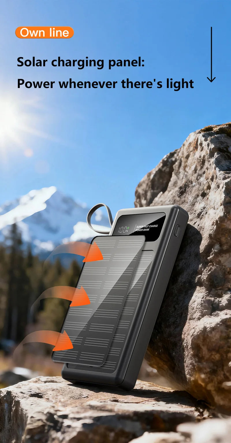 Tidesmit 200000mAh Portable Charger - High Capacity Fast Charging Power Bank Tidesmit