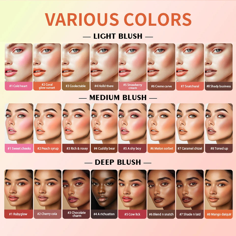 Tidesmit 8 color eyebrow cream highlighter palette with matte and shimmer finish for natural long lasting face makeup