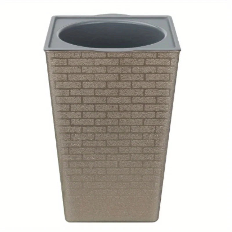 Plastic Brick Pattern Flowerpot Creative Shape Garden Flower Pot for Garden Courtyard Indoor Large Flower Pot Garden Supplies