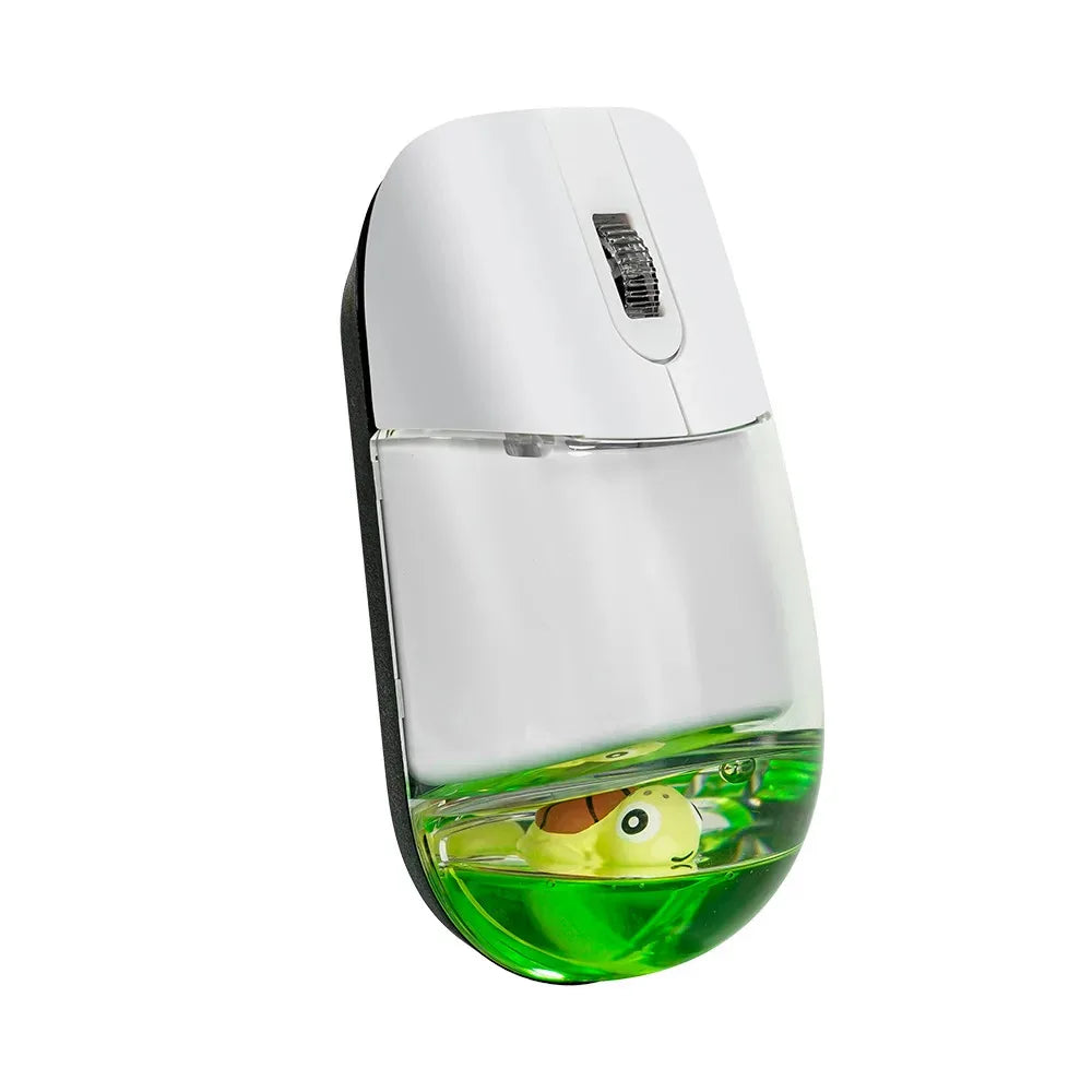 Creative Cute Floating Aquarium Animal 2.4 Wireless Mouse Ergonomics Mute Liquid Mice For PC Laptop Computer Accessoires Gifts