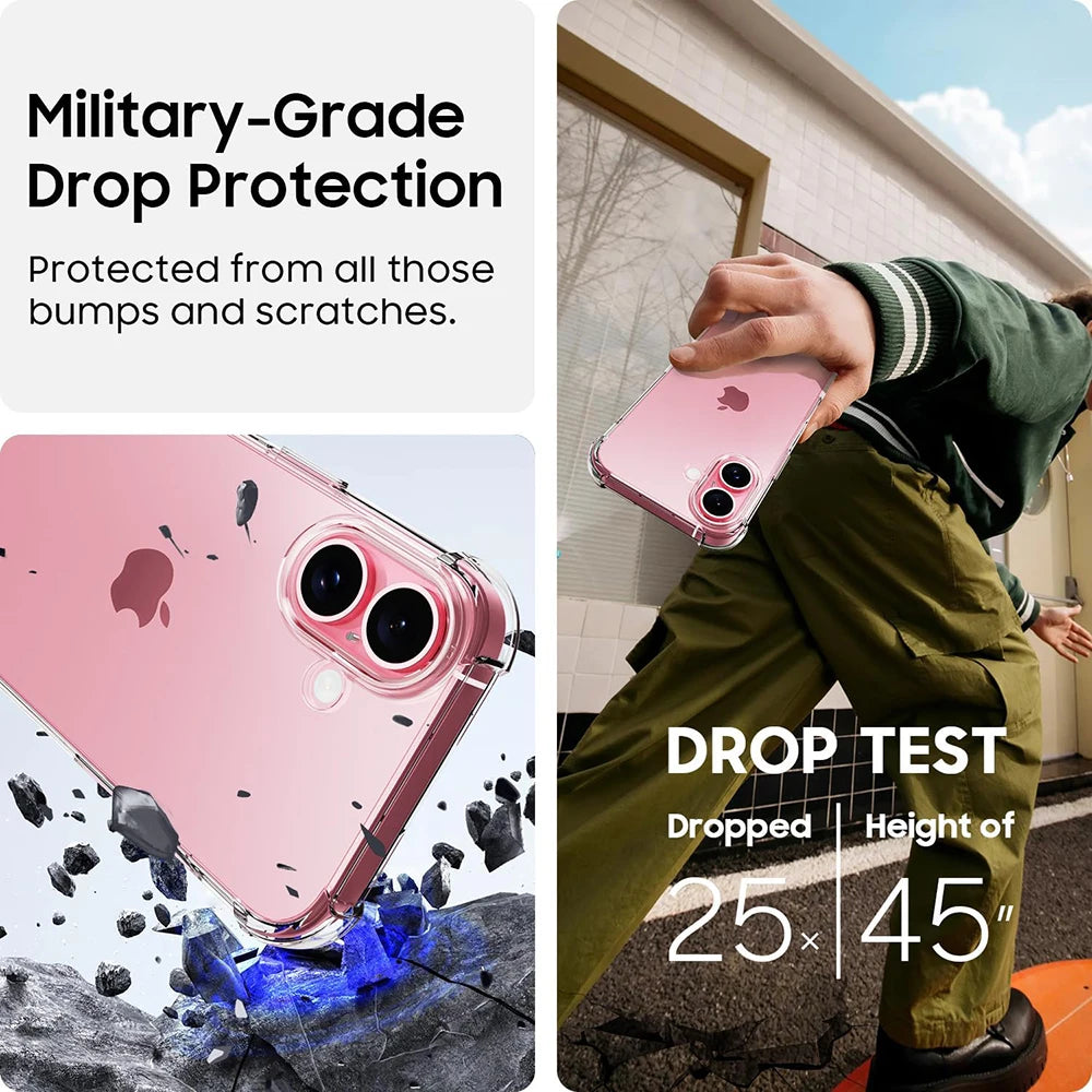 iPhone 16 Pro Max Shockproof Slim Case - Military-Grade Drop Protection Tidesmit
